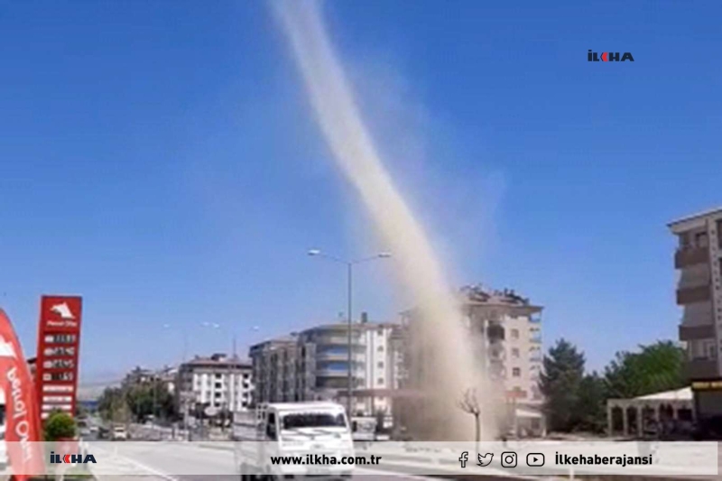 Kovancılar'da çıkan hortum görenleri hayrette bıraktı